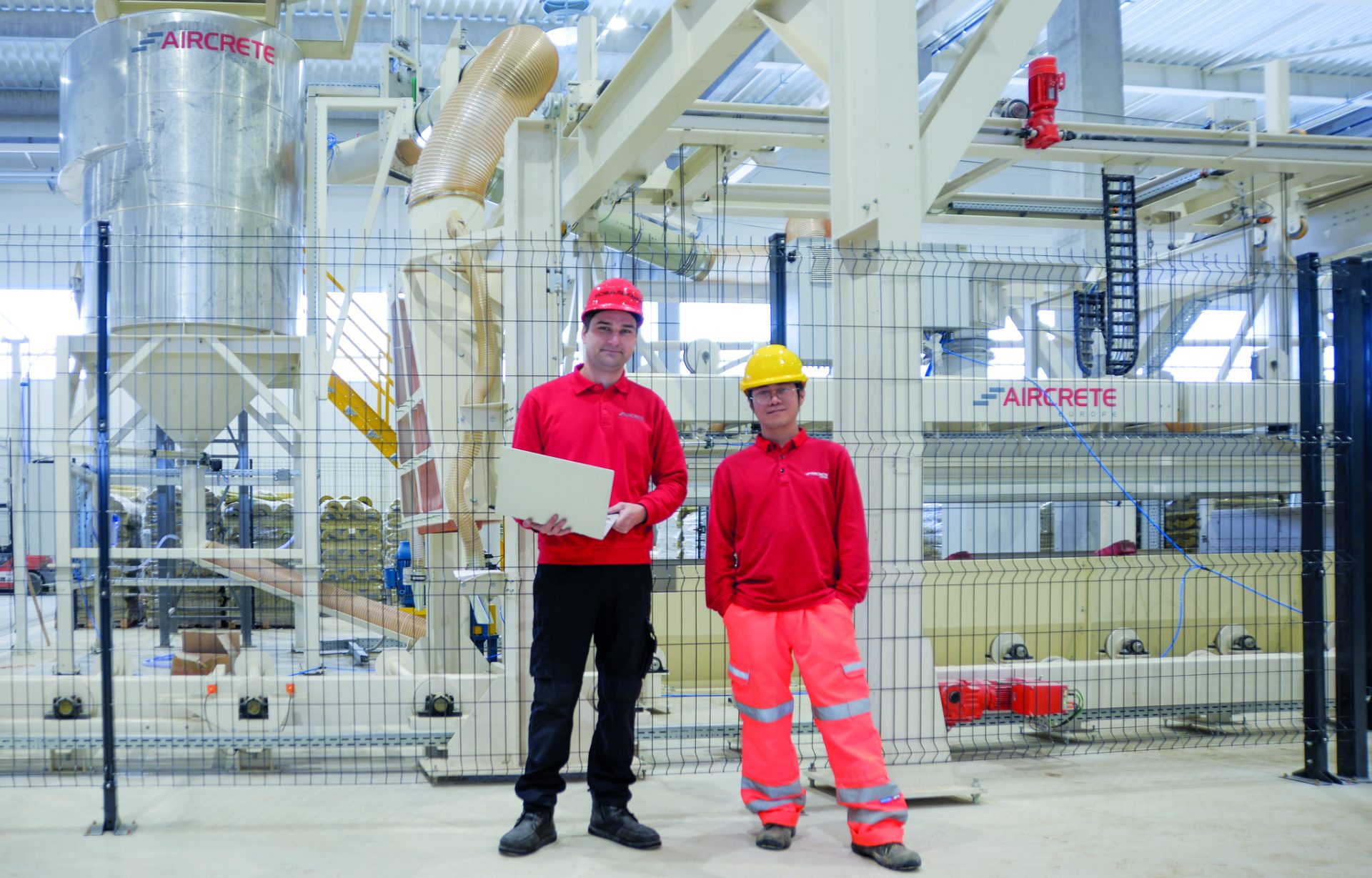 High capacity Kovalska AAC plant in Ukraine commences operations 3 Fig. 2: Aircrete Europe PLC programmers and commissioning specialists on site at the Kovalska AAC plant.
